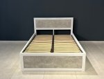 Кровать LOFT 120×200 + подъёмный механизм Дуб Сонома / Чёрный мат MebliRoMax 3