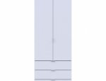 Шафа для одягу Дорос Гелар білий 2 ДСП 77,5 см 4
