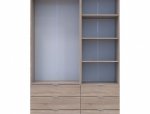 Шкаф Дорос Гелар двухдверный с пеналом Дуб Сонома 138 см 2
