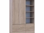 Шкаф Дорос Гелар двухдверный с пеналом Дуб Сонома 138 см 5