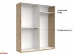 Шафа 4дв з дзеркалом Міромарк Тедді 4 дверний дуб артизан 180 см 13
