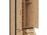 Шафа BRW Poland SZF3D2S Dodson 2 дверна дуб 100 см 2