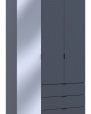 Шкаф для одежды Дорос Гелар графит 2-х дверный/Зеркало 116,5 см 3