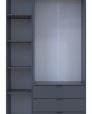 Шкаф для одежды Дорос Гелар графит 2-х дверный/Зеркало 116,5 см 0