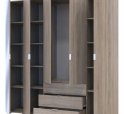 Шкаф для одежды Дорос Гелар дуб сонома 4-х дверный/Зеркало 194 см 5