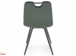 Стул K-521 темно-зеленый/черный 4