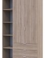 Шкаф Дорос Гелар дуб сонома с Этажеркой 2-х дверный 115,7 см 3