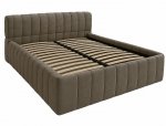 Ліжко м'яке Городок меблі Браун з підйомним механізмом та нішею для білизни 6
