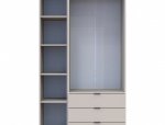 Шкаф Дорос Гелар кашемир с Этажеркой 2-х дверной 115,7 см 0