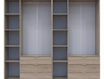 Шкаф Дорос Гелар дуб сонома 6 дверной 232,5 см 2