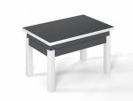 Стіл-трансформер B-Fly Графіт/Білі ноги 3