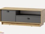 Тумба під ТВ Kuba/Куба RTV128 L/P Дуб Аппалачі/Антрацит Moreli Ширина 128 см 0
