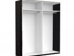 Шафа 4 дв Міромарк Енні 4 дверна чорний 183 см 13
