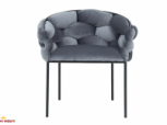 Стілець Norte Velvet сірий 2