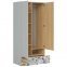 Шкаф SZF2D1S BRW Poland Nandu 2 дверный светло серый дуб 90 см 5