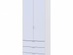 Шафа для одягу Дорос Гелар білий 2 ДСП 77,5 см 6