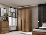 Шкаф распашной комбинированный трёхдверный Art In Head №12 Light, ширина 120 см 1