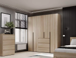 Шкаф распашной комбинированный 5-дверный Art In Head №4 Light 200 см 2