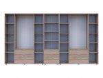 Шафа Дорос Гелар восьмидверна з пеналом Дуб Сонома 370 см 2