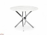 Стіл RAYMOND 3 білий мармур-срібло 0