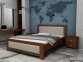 Кровать двуспальная деревянная Явито Енигма с подьемным механизмом и нишей для белья Массив Ольха / Ясень / Дуб 13