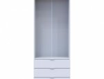 Шафа для одягу Дорос Гелар білий 2 ДСП 77,5 см 2
