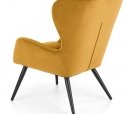 Крісло м'яке Halmar Tyrion / Тіріон Гірчичний / Чорні ніжки 8