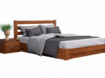 Кровать деревянная Эстелла Селена с подьемным механизмом и нишей для белья Щит / Массив Бук 12