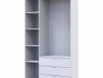 Шафа для одягу Дорос Гелар білий 3 ДСП 116,2 см 3
