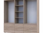 Шкаф для одежды Дорос Гелар дуб сонома 4-х дверный с пеналом 215 см 3