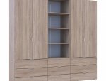 Шкаф для одежды Дорос Гелар дуб сонома 4-х дверный с пеналом 215 см 5