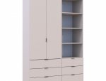 Шкаф Дорос Гелар двухдверный с пеналом Кашемир 138 см 5
