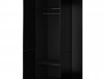 Шафа 90 2D Cama Pafos 2 дверна чорний 90 см 2