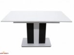 Стол обеденный Clasic Интарсио Белая Аляска/Антрацитовый Раскладной 140/180 см 4