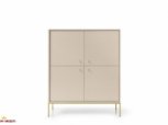 Комод Моно / Mono MК104 високий Бежевий/золоті ніжки 0