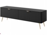 Тумба під ТВ Lante/Ланте RTV163 2D Чорний золоті ніжки Perfect Home Ширина163 см 2