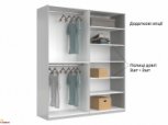 Шкаф 4 дв Миромарк Меги 4 дверный шиншила серая 180 см 8
