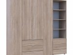 Шкаф для одежды Дорос Гелар дуб сонома 4 дверный с пеналом 215 см 5