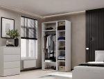 Шкаф распашной комбинированный трёхдверный Art In Head №12 Light, ширина 120 см 4