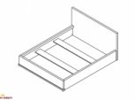 Кровать (Каркас) LOZ160 Стемма 3