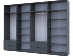 Шкаф для одежды Дорос Лукас графит 8 дверный 340 см 3