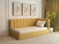 Ліжко м'яке двоспальне Лев Скандинавія з підйомним механізмом та нішею для білизни 1