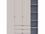 Шкаф Дорос Гелар кашемир с Этажеркой 3-х дверный 154,4 см 4