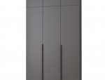 Шкаф Mebelstar Оскар трехдверный с антресолью Антрацит 150 см 4