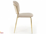 Стул K-499 бежевый/золотой 2