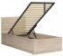 Кровать односпальная BRW Poland LOZ/90/B Tetrix / Тетрикс с подьемним механизмом и нишей для белья ДСП 7