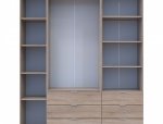 Шкаф для одежды Дорос Гелар дуб сонома 3-х дверный с пеналом 176,2 см 2