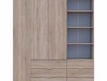 Шкаф для одежды Дорос Гелар дуб сонома 3-х дверный с пеналом 176,2 см 4