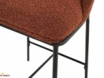 Стул полубарный B-150 Vetro Mebel терракотовый букле 93 см 8