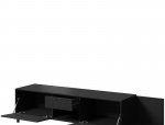 Тумба ТВ Marmo/Мармо RTV195 2D1S1K Чорний/Чорний мармур Cama Ширина 195 см 0